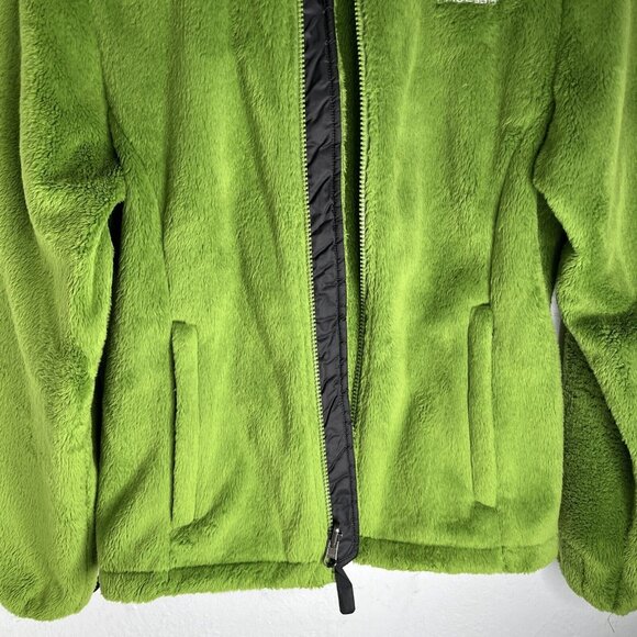 The North Face Jacket Womens Small Kelly Green Osito Full Zip Fleece Pocket Warm - Picture 4 of 13